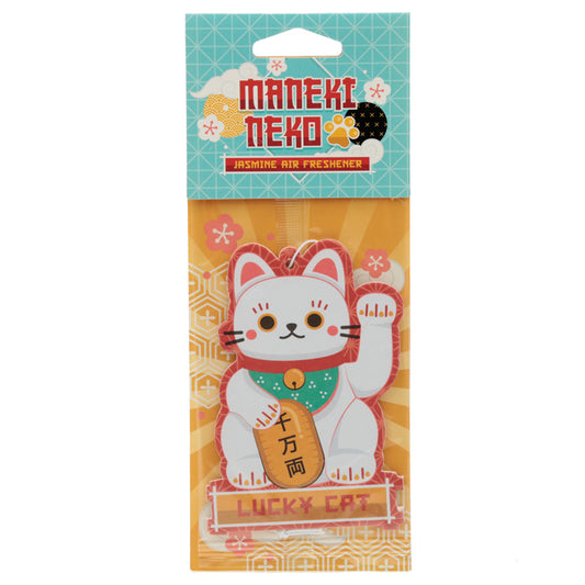 Jasmine Scented White Maneki Neko Lucky Cat Air Freshener