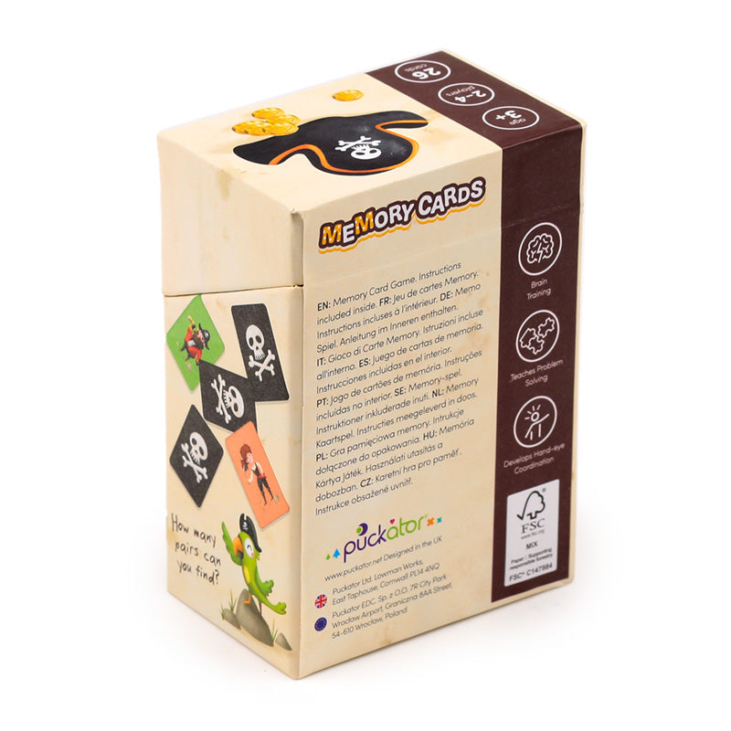 Kids Memory Cat Set - Jolly Rogers Pirates packaging