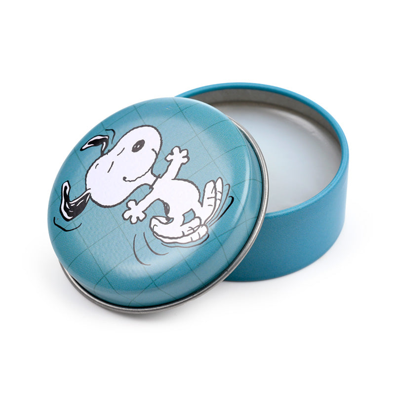 Whimsical Peanuts Lip Balm in a collectible tin