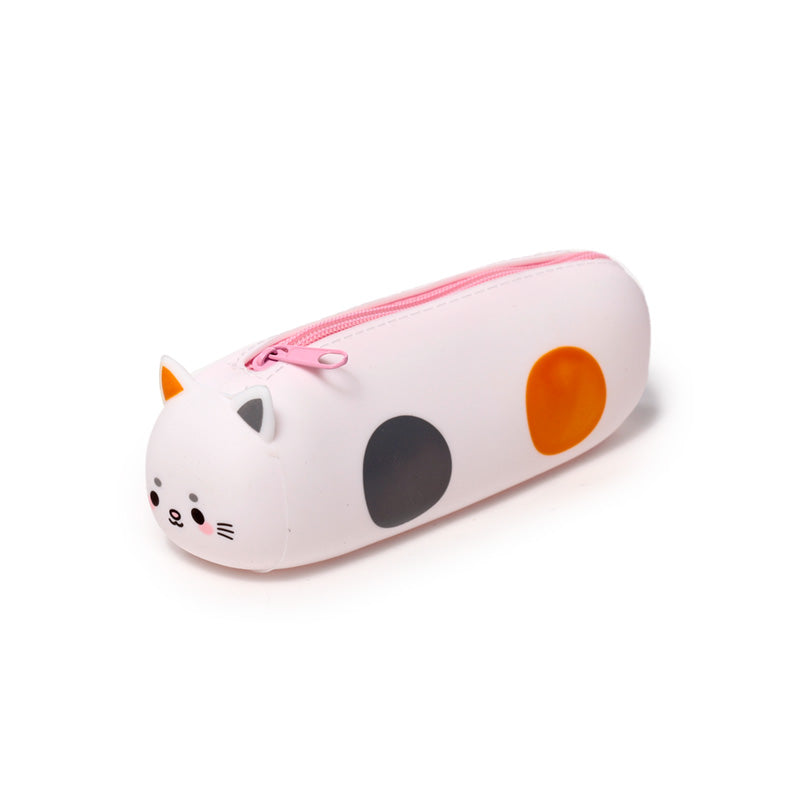 Adoramals Cat Silicone Pencil Case - Close Up