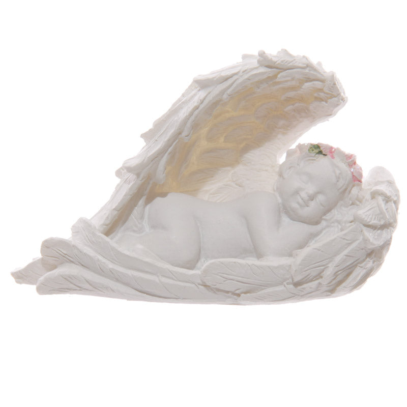 Elegant cherub ornament with pastel colours