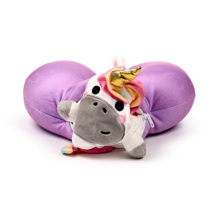 Astra the Unicorn 2-in-1 plush toy and pillow