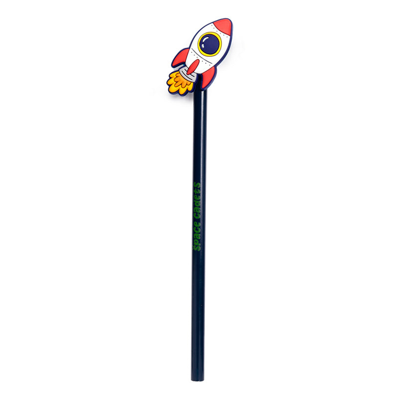 Space Themed Pencil with PVC Topper for Kids