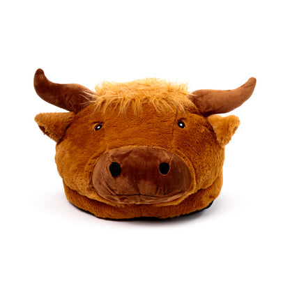 Highland Coo Plush Maxi Slipper Foot Warmer lifestyle shot