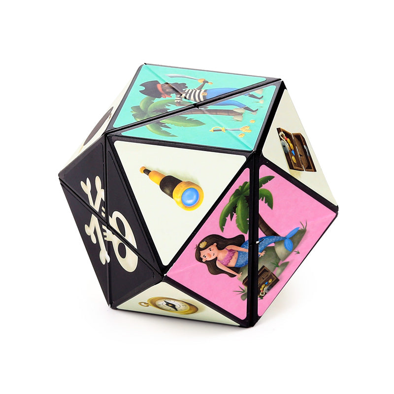 Jolly Rogers Pirate Puzzle Cube Toy - Close Up