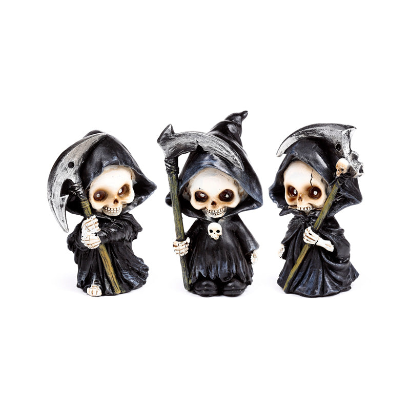 Reaper Mini Skull Set of 3 decorative ornaments