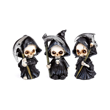 Reaper Mini Skull Set of 3 decorative ornaments