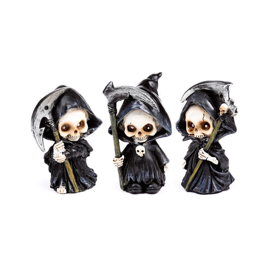 Reaper Mini Skull Set of 3 decorative ornaments