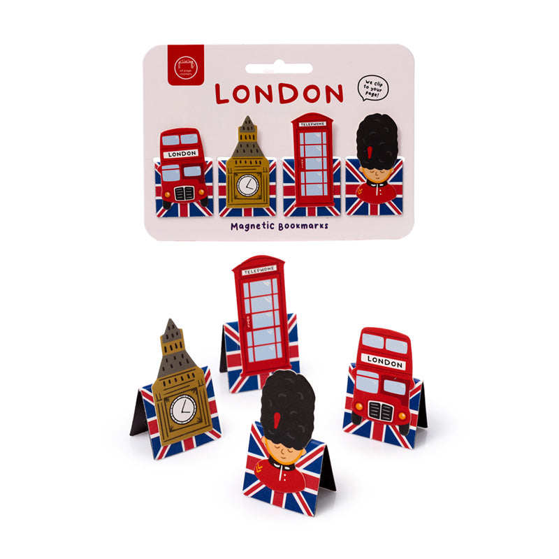 Collectible bookmarks inspired by iconic London landmarks