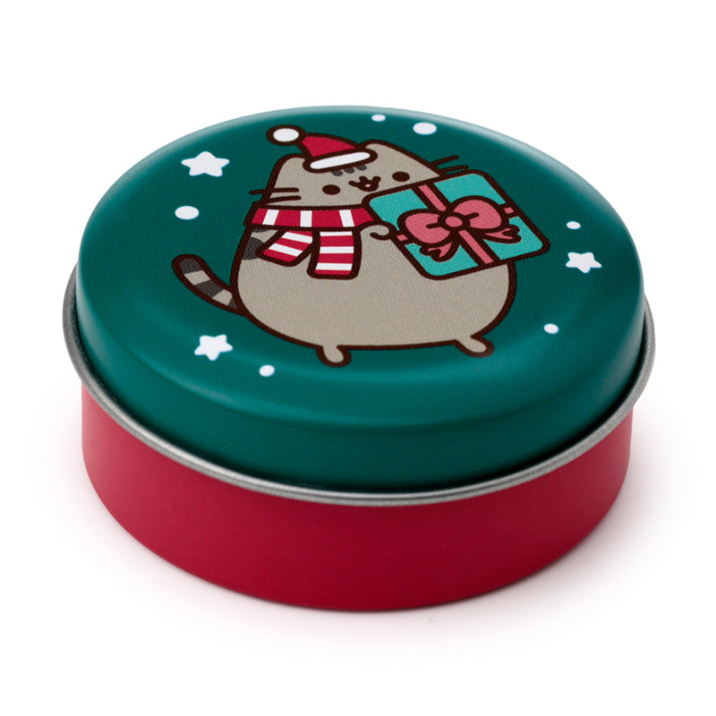 Pusheen the Cat Christmas Lip Balm in decorative tin