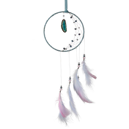 Close-up of Dreamcatcher with Agate Charm