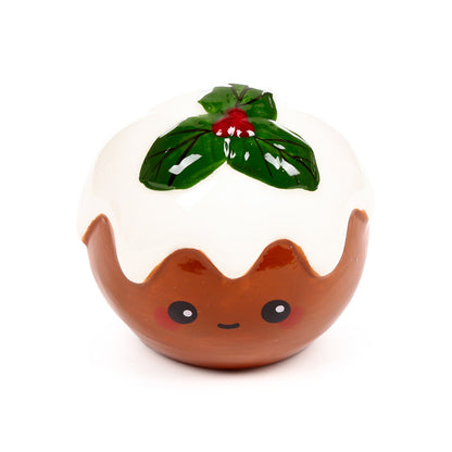 Foodiemals Christmas Pudding Ceramic Salt & Pepper Set - Top View