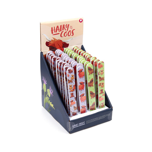 Hairy Coos Highland Coo Nail File design