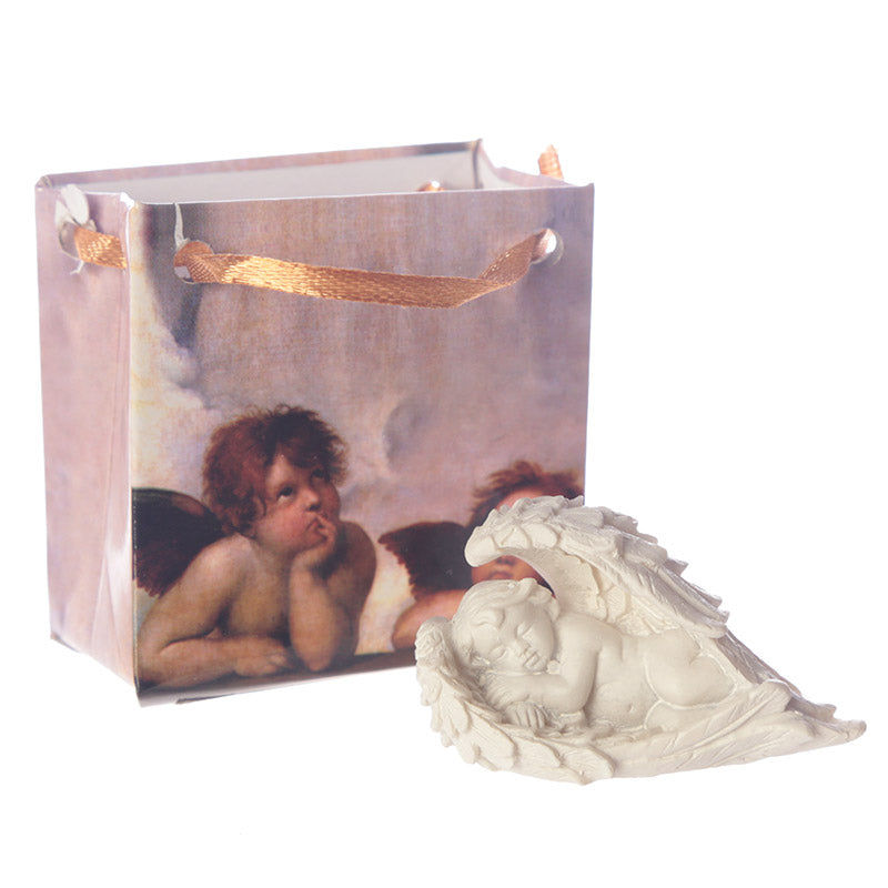Charming Cute Cherub in Wings Collectable on a shelf