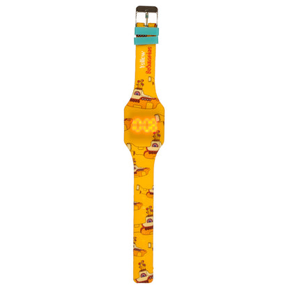 Yellow Submarine Silicone Digital Watch - Back View