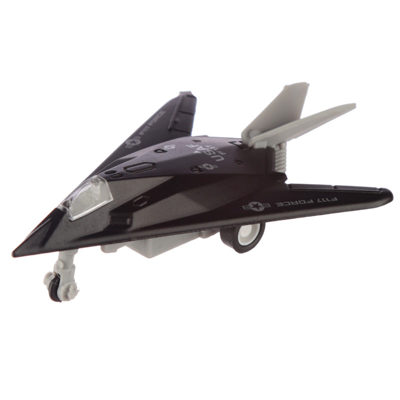 Pull Back Action Toy Fighter Jet Plane - Side View