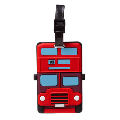 London Bus PVC Luggage Tag - Detail