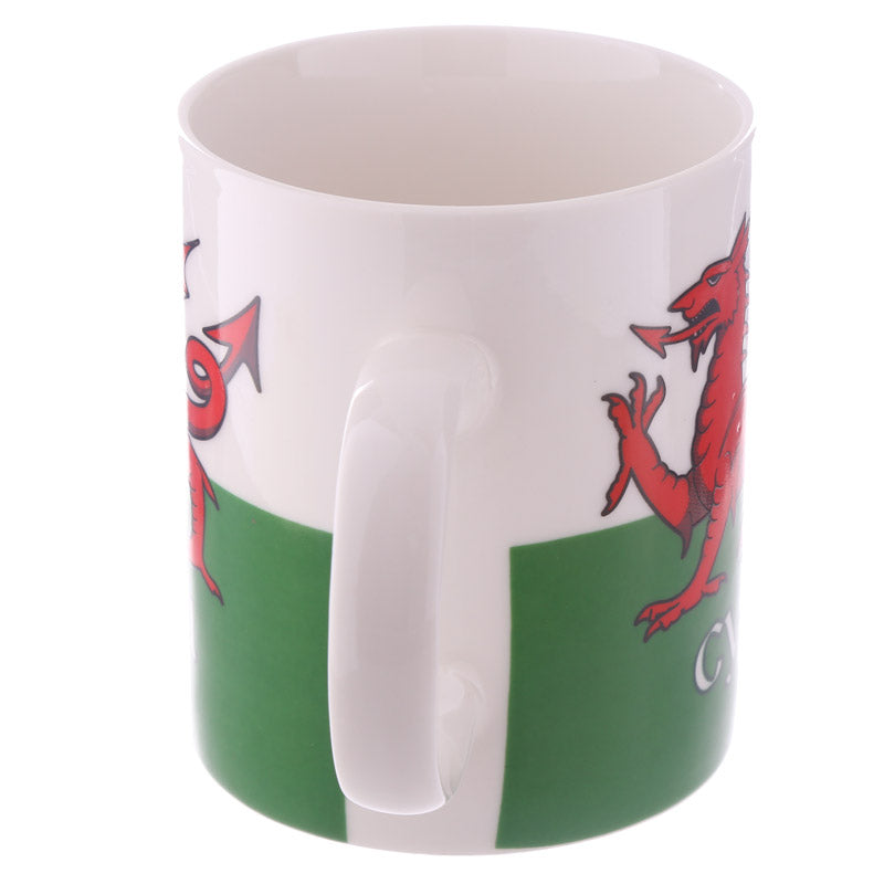 Welsh Dragon Porcelain Mug - Detail