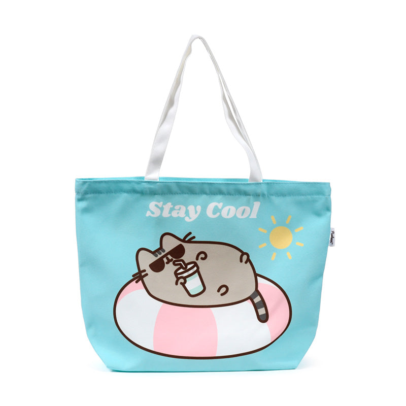 Pusheen the Cat Polyester Beach Bag - Close-up Detail
