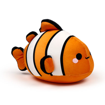 Finley the Clownfish plush toy with vibrant colours