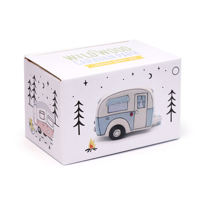 Ceramic Money Box with Caravan Design