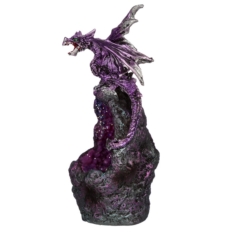 Crystal Cavern LED Dark Legends Dragon Figurine with enchanting glow