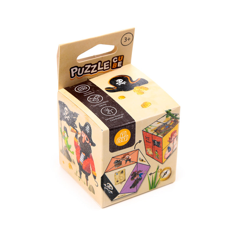 Jolly Rogers Pirate Puzzle Cube Toy - Top View