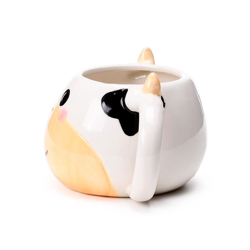 Adorable ceramic cow mug for home decor