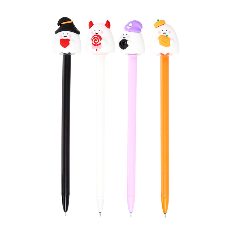 Close-up of Spooky Erasable Pen with PVC Topper