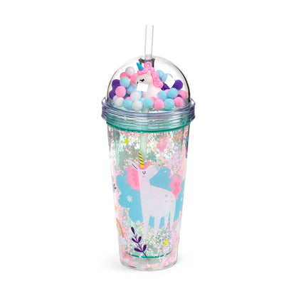 Unicorn Magic Double Walled Cup with Lid and Straw
