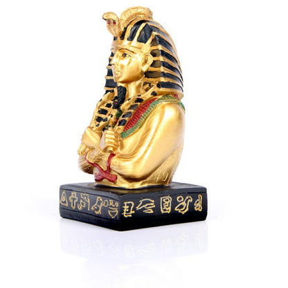 Intricate details of Tutankhamen Bust Ornament