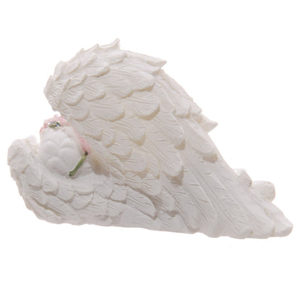 Collectible Decorative Rose Cherub Figurine