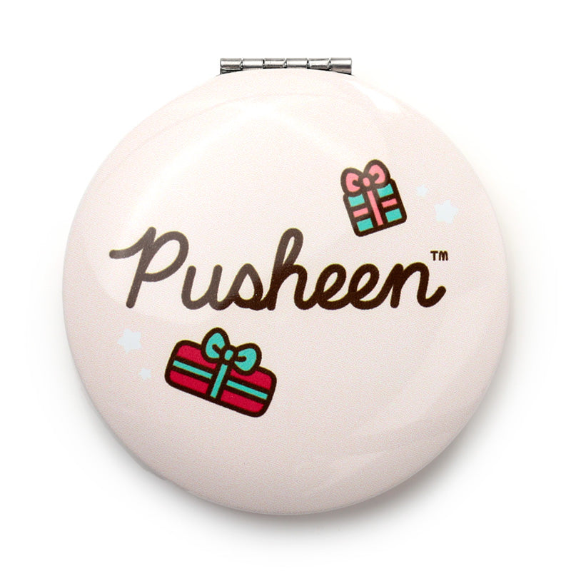 Pusheen the Cat Christmas Compact Mirror in a purse