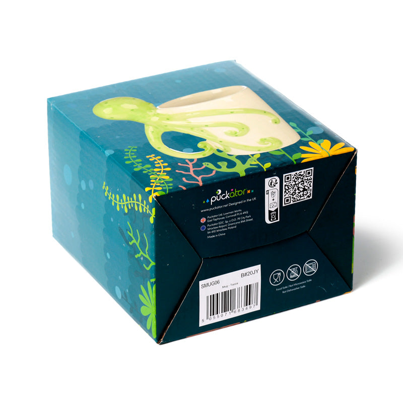 Lisa Parker Octopus Shaped Handle Ceramic Mug - Unique Design