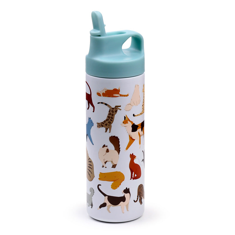 Feline Fine Cats 500ml Reusable Insulated Drinks Bottle