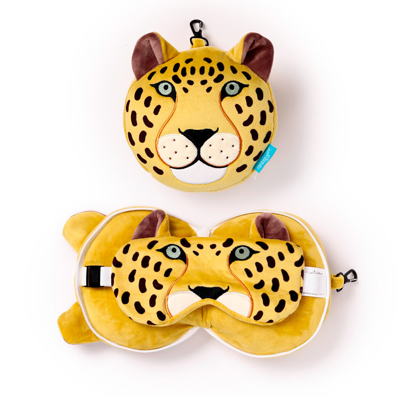 Relaxeazzz Travel Pillow in Leopard Print