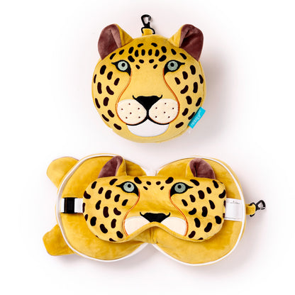 Relaxeazzz Travel Pillow in Leopard Print
