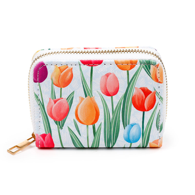 Metal Zip Closure of Small Zip Around Wallet