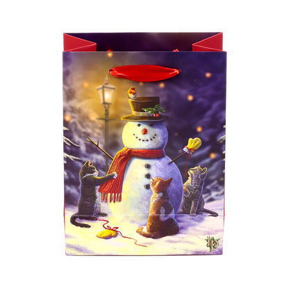 Lisa Parker's whimsical Christmas Cats gift bag