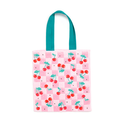 Close-up of Cherry Tote Shopping Bag design