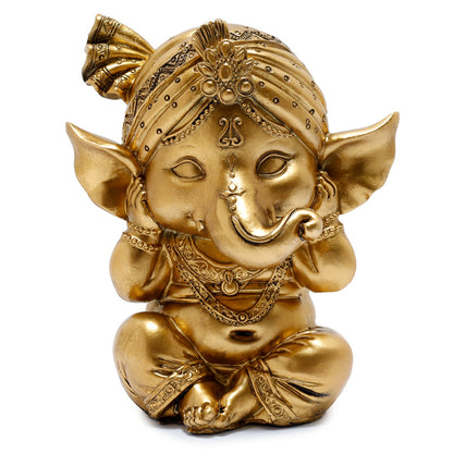 Intricate detailing on Ganesh Figurine