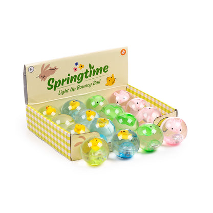 LED High Bounce Ball Toy - Springtime Duck design