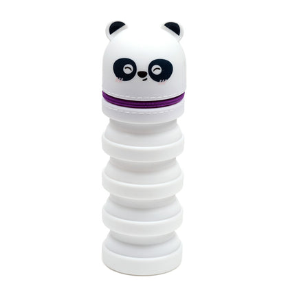 Adoramals Panda Silicone Pop Up Pencil Case - Front View