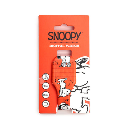 Peanuts Snoopy & Woodstock Silicone Digital Watch with packaging