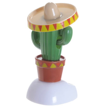 Solar Pal Cactus with Sombrero on display