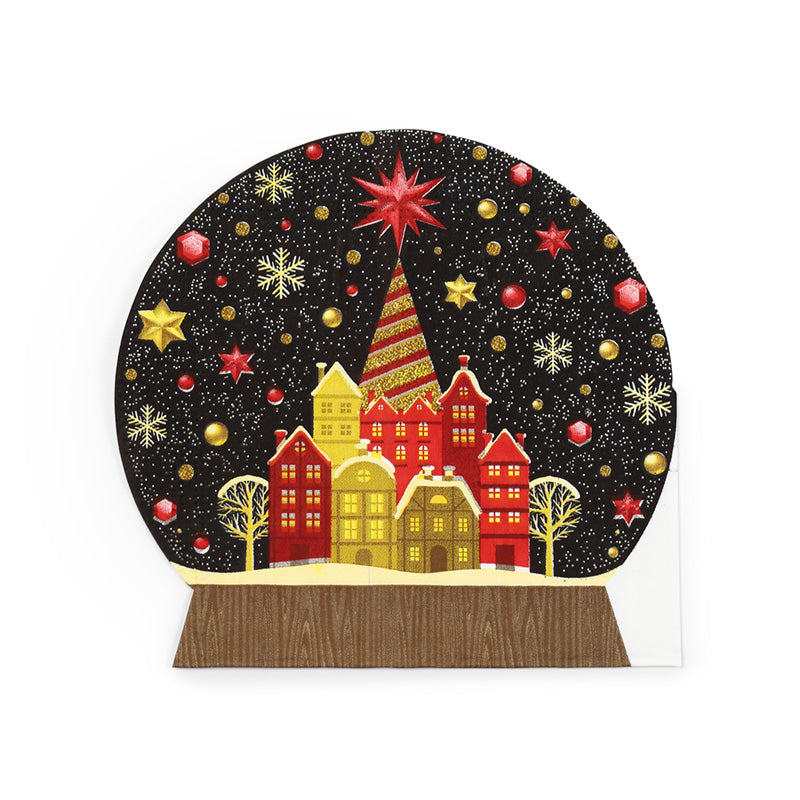 Christmas Snow Globe Napkin Design 3