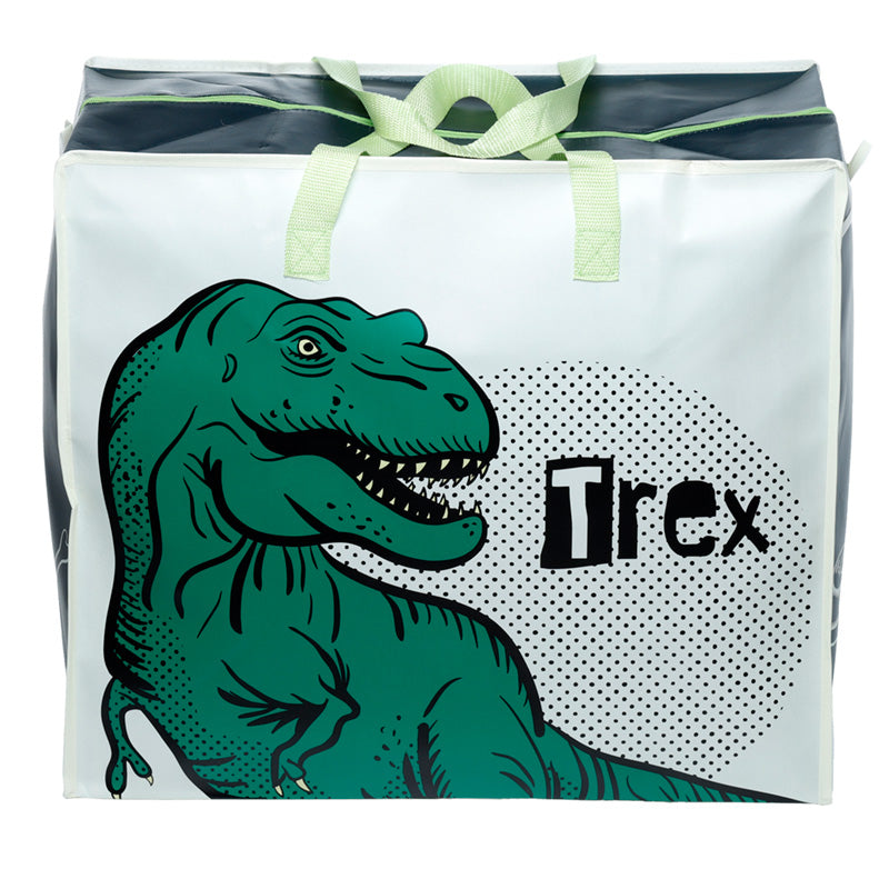 Dinosauria Laundry & Storage Bag in a playful setting